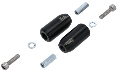Set: Sturzpads/Crashpads hinten, mit TTG, Schwarz - für Simson