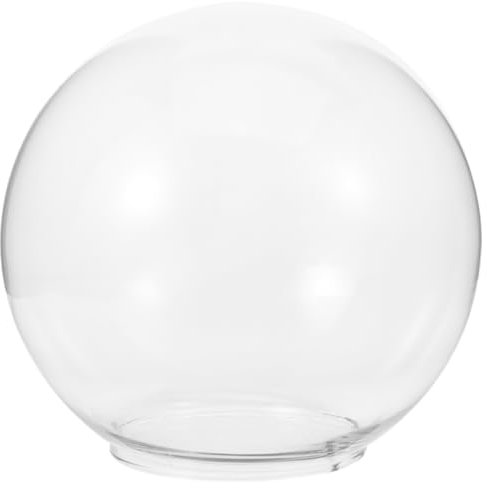 HOLIDYOYO Abat-Jour Globe En Verre 2 Pièces Abat-Jour Rond Clair Remplacement Moderne Globe Éclairage Couvre Accessoires Pour Suspension Appliques Murales Transparent