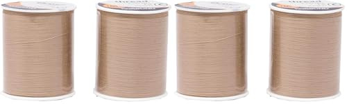 Korbond 320m Sewing Thread – 2 x 160m Spools - Natural Polyester – Hand and Machine Sewing (Pack of 2)