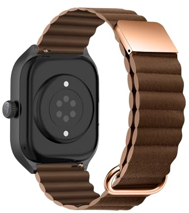 KMKJSH Magnetische Armbänder für Ice-Watch (1,85) 22mm Armband, Leder Silikon mit Magnet Schleife Schnalle Bänder für Ice-Watch (1,85) 22mm Ersatzarmband mit Ice-Watch (1,85) 22mm Uhrenarmband (7)