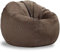 Sitzsackbezug (ohne Füllstoff) for Kinder und Erwachsene, Abnehmbarer, maschinenwaschbarer Grauer Bezug, extra großer Sitzsack, Stofftieraufbewahrung, weicher Premium-Cord(N,100cm)