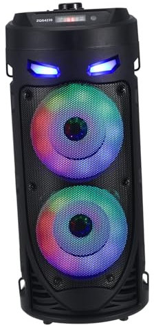 Milisten Kabelloser Funklautsprecher Mit Led-licht Tragbarer Outdoor Musiklautsprecher Tiefer Bass Stereo Mikrofonanschluss Vielseitige Verbindung Für Reisen Und Feiern