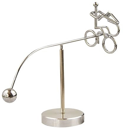 VICASKY Balancing Tumbler Toy Iron Tumbler Desktop Ornament Physics Science Educational Stress Relief Office Decoration