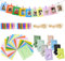 ZRUZUU 20 Stück Papier Fotorahmen 10 Farben, 8 x Mini Bilderrahmen Kunststoff 8 Farben, 3 Zoll Mini Fotorahmen, Fotogirlande Evo/12/11/7+/8/8+/9/90, 20x Farbclips, 2x 2m Seil Für Fotos/Postkarten