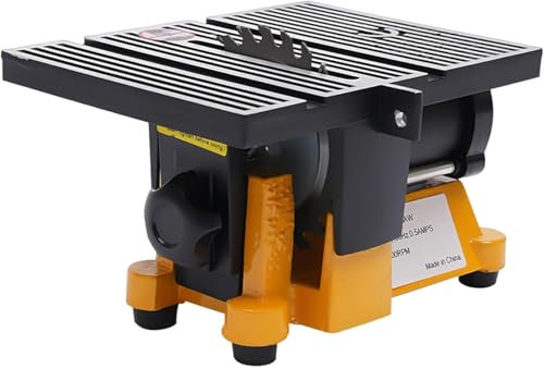 4 Mini Table Saw Cutting Machine, 4500 RPM Tool Wood Glass Stone Cutter DIY Power Tool, Professional Electric Machine, Woodworking Bench Tool Low-Noise Motor for Cuts Wood, Glass, Stone