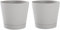 Verdonia – Bracia 2 Pots Rond Blanc Nuage - Ø 19cm x H 18cm - Avec Réserve d’Eau – Pot de Fleur pour Plante en Interieur et Exterieur – Pots de Fleurs en plastique Idéal Pour Plantes et Herbes Aromati