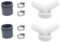 LT Easiyl 2Pcs Washing Machine Drain Adapter Double Connection Y for 18-24mm Inlet Connector and 40mm Outlet Hose