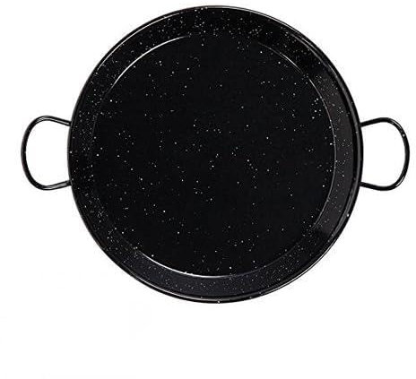 VoltShine Paellera 32 cm de esmaltado, Apta para vitrocerámica e inducción, Ideal para Preparar paellas y Platos a Base de arroz.