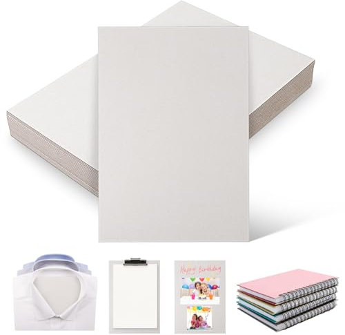 Veemoon 20sheets Thick Grey Cardboard Model Craft Sheets Greyboard for DIY Projects