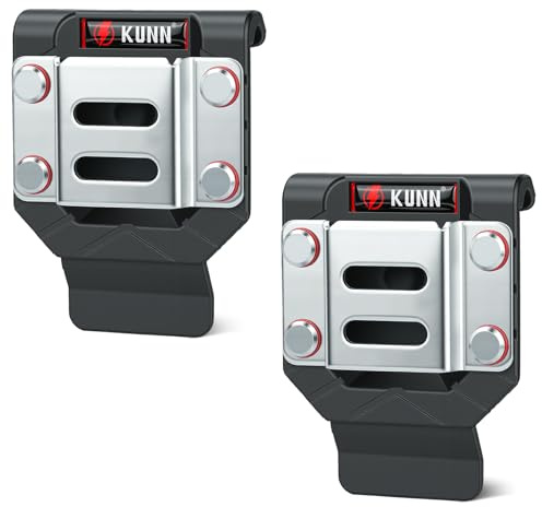 KUNN 2er-Pack Bohrerhalter für Werkzeuggürtel, Vorteilsset mit Gürtelclips und Maßband-Holstern, Schnellspann-Haken, passend für 6,9 cm Gürtel, Schlagschrauber, Nagler