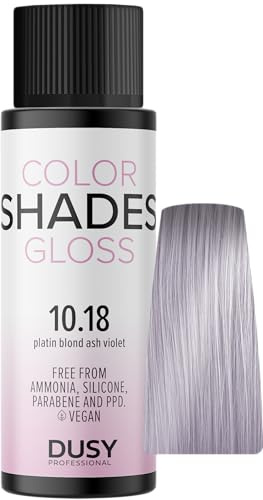 Dusy Color Shades 10.18 platinblond asch violett 60ml | erfrischt die bestehende Haarfarbe | ammoniakfreie Gel-Cremetönung
