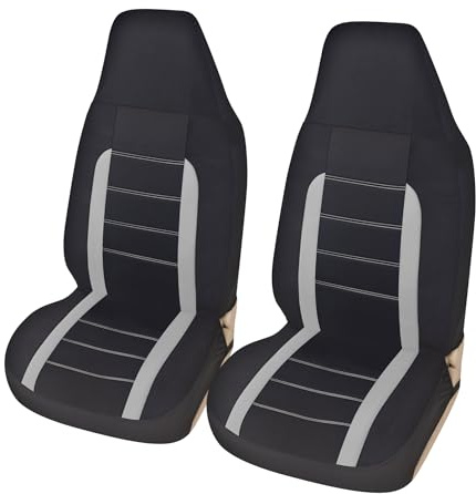YUUSA Auto Sitzbezüge für Cupra Ateca | Born | Formentor | Leon | Tavascan | Terramar | TCR | E-TCR, Auto Schonbezüge die Vordersitze Atmungsaktiv Verschleißfest Bequem Schonbezüge Sets,B Grey