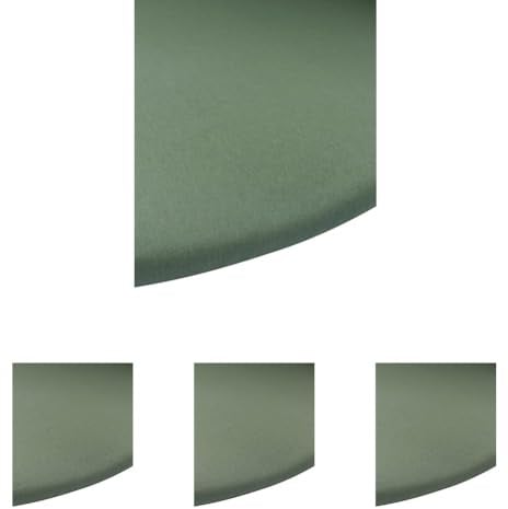 Meyco Baby Spannbettlaken für Laufgittermatratze - rund 90/95cm - Jersey Spannbetttuch - 100% Baumwolle - Oeko Tex Zertifiziert - Rundum-Gummizug, atmungsaktiv - Uni - Waldgrün (Packung mit 4)