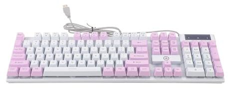 AKOOSY Clavier Mécanique Rétroéclairé RGB USB 104 Touches ABS Filaire pour Jeu et Travail Professionnel sur PC et Ordinateur Portable