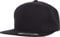 Flexfit Kinder Pro-style Twill Snapback Youth Cap Kape, Schwarz, 6-14 Jahre