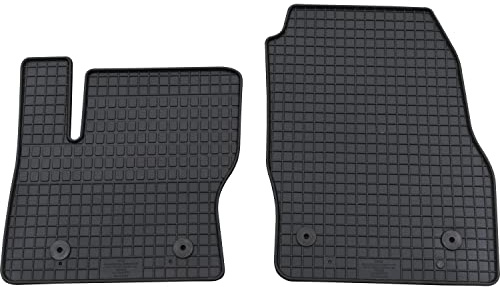 Petex 37710 Fußmatte Gummimatte Vorne Matte schwarz Kompatibel mit FORD TRANSIT CONNECT Kombi