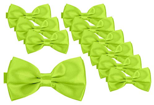 BomGuard Herren Fliege 10 er Set Pack,10 Stück,neon-grün