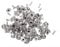 WedDecor Tubular Single Cap Rivets Studs for Leather Craft Repairing Decoration Scrapbooking DIY Project Art & Craft Fastener, Brass, 9mm, Silver, 100pcs