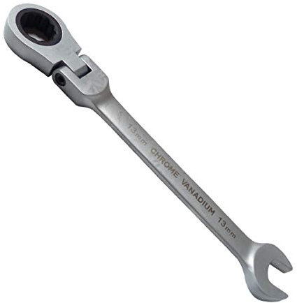 BOHRFUX - Llave combinada de carraca de 13 mm + articulación CRV