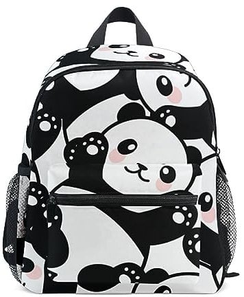 Junge Mädchen Kinderrucksack Kindergarten, Netter Kleiner Panda Lässig Mini Backpack Büchertasche mit Brustgurt