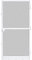 UISEBRT - Zanzariera per porta, telaio in alluminio, 120 x 240 cm, colore: bianco