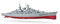 Cartronic Seamaster 2.4 GHz Schlachtschiff B-323, 71 x 10,5 x 20 cm I Ferngesteuertes Schiff mit Licht I Bis zu 80 m Reichweite I RC funkgesterte Schiff ab 14 Jahre