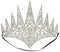 Boland 44087 - Krone Königin, mit Gummiband, Diadem, Accessoire, Eisprinzessin, Prinzessin, Mottoparty, Karneval