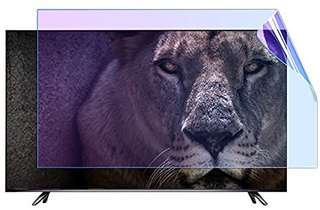 32-75 Zoll TV-Displayschutzfolie - Matte Schutzfolie, Anti-Blaulicht-Rate Bis Zu 76,1%, Schutz Vor RadioaktivitäT Anti-Myopie Reduzieren Sie Die ErmüDung Der Augen Anti-Kratz-Folie,55in(1221×689mm)