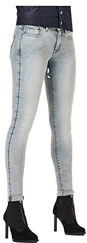 G-STAR RAW Damen 3301 Mid Skinny Jeans, Grau (Sun Faded Grey D05889-9882-6013), 24W / 32L