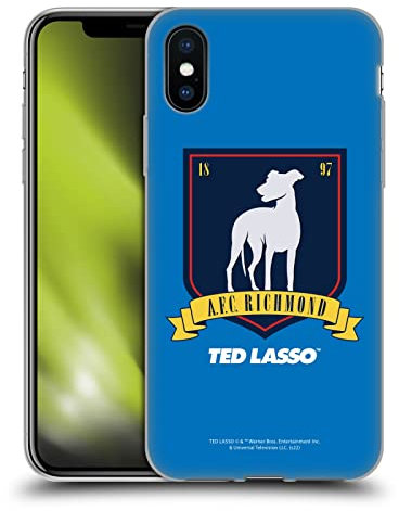 Head Case Designs Officially Licensed Ted Lasso A.F.C Richmond Season 1 Graphics Soft Gel Case [Military Grade Protection] Compatible With Apple iPhone X/iPhone XS