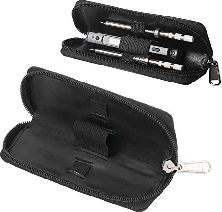 ViaGasaFamido Soldering Iron Storage Case, Soldering Original Portable Storage Bag Electric Screwdriver Carry Case Zipper Waterproof Toolkit for TS80P TS100 DT71
