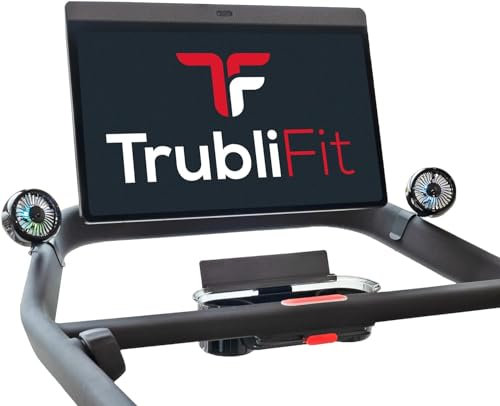 TrubliFit Doppelventilator für Peloton-Laufband, Zubehör für Peloton-Laufband, passt Nicht für Tread+, kein Aufladen erforderlich (Peloton-Lauffläche)
