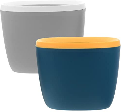 2 Pz Mini Cestino Mini Pattumiera Da Scrivania Pattumiera Con Coperchio Basculante Minuscolo Bidone Della Spazzatura Mini Pentole Contenitori Staffa Pp Coperchio Girevole Ufficio