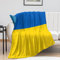 Flanelldecke mit Ukraine-Flagge, internationale Urlaubs-Bettwäsche, Fleecedecke, 152,4 x 203,2 cm, super gemütliche Mikrofaser, pelzig, minimalistische Decke für Schlafzimmer, Büro, Couch, Damen und