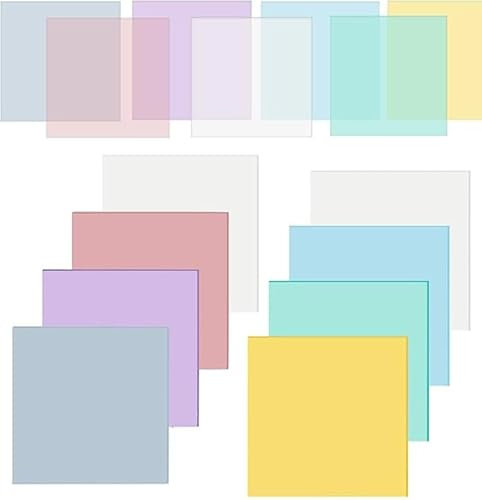 400 Blätter Transparente Haftnotizen, Transparent Sticky Notes 75×75 mm, Wasserfest Selbstklebende Durchsichtige Notizzettel Für Schule Büro Hause