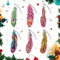 RICUVED 6 Pack Diamond Painting Lesezeichen Srt, DIY Feder Diamant Painting Lesezeichen Diamant Malerei Lesezeichen mit Kristall Anhänger Diamond Painting Lesezeichen Kinder Geschenk