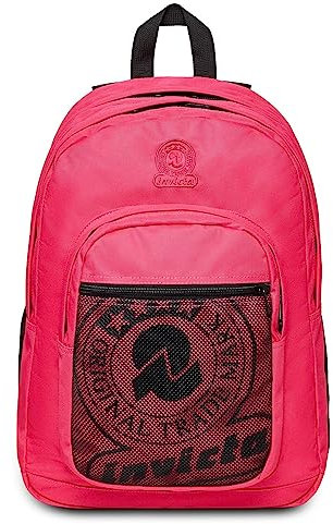 Invicta Zaino Scuola Dial, Rosa, Doppio Scomparto con Tasca Frontale, Tasca Porta Borraccia, Tasca con Organizer, Zaino Viaggio