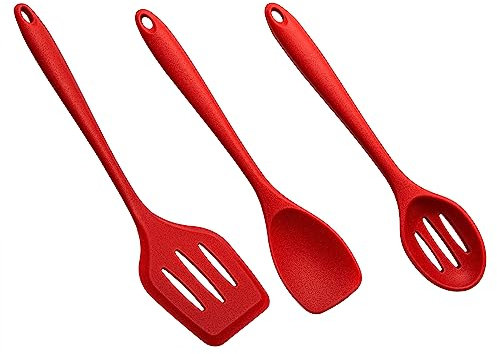AcMax 3x Teigschaber Silikon, Backen, Teigschaber Set, Spatel Spatula 25,4 cm, 10 inch
