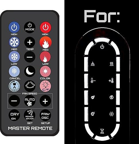 Remotes Remade Replacement Substute Remote for Dimplex Fireplaces