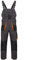 Luckyberg Herren Latzhose, Arbeitshose viel funktionale Taschen. Arbeitslatzhose Herren Größe: 44-62 (DE/NL/SE/PL, Numerisch, 58, Regular, Regular, Standard, Graphit)