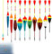 Schwimmer Angeln, 10 Pcs Fischen Posen, Schwimmer Set Angeln, Posen Angeln Set, Schwimmer Angeln Forelle, Posenset als Angelzubehör und Schwimmerset, Für Unterschiedlich Große Fischarten
