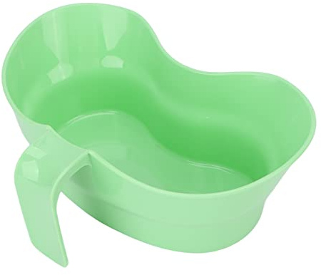Emesis Basin, Inward Curved Oral Care Recycling Bowl Plastic Vomiting Bowls with Hanging Handle Sturdy Plastic Irrigation Basin Tray Wash Basin for Sick Elderly