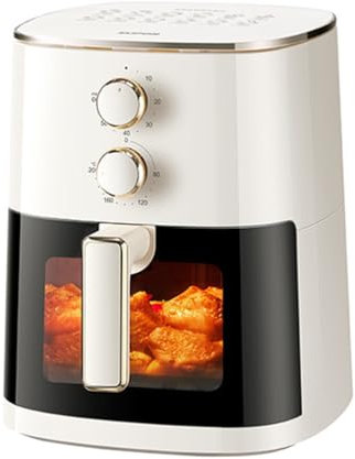 JingYi Store Friteuse À Air Visuelle Friteuse En Verre Friteuse Multifonctionnelle Four Domestique Grande Capacité 6L