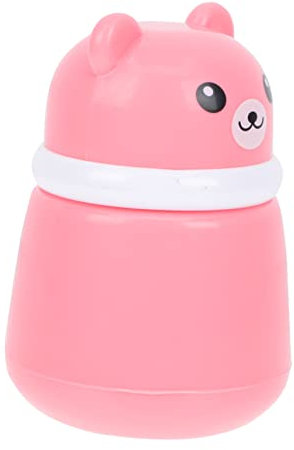 Babypuder Dose mit Cartoon Bär, Große Rosa Kasten aus PP und Schwamm