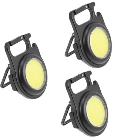 OSALADI 3-teilige Schlüsselanhänger-taschenlampe Wiederaufladbare -arbeitsleuchte Mini-taschenlampe Für Den Notfall Magnet Und Schwenkhalterung