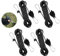4 Stück Abspannseile mit Seilspanner, 4m x 4mm Einstellbare Seil Ratsche mit Haken, Camping Seil mit Spanner, Reflektierende Seilratsche, Windfestes Seil, Zeltschnur Leuchtend für Zelte,Sonnensegel