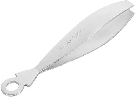 GREENADSCAPE Ergonomic Design Fish Bone Pliers Stainless Steel Tweezers Flat Cooking Tweezers for Women Family Cooking