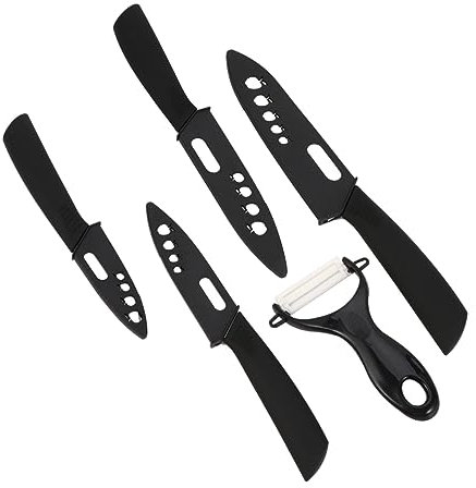 Cabilock 1 Set Coltelli da Cucina Coltelli in Ceramica Coltelli da Cucina in Ceramica Forniture da Cucina Nere