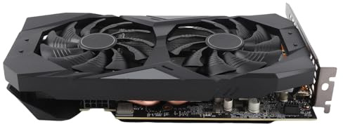 Plyisty Gaming-Grafikkarte, RTX2060 6 GB 192 Bit GDDR6-Grafikkarte mit 2 Lüftern, 1365 MHz 14000 MHz, HDMI/DisplayPort/DVI-D-Anschluss, PCI Express 3.0 16X, für W 7 8 10 PC