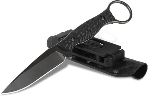 Generisch Outdoor Messer Survival, D2 Feststehende Klinge Jagdmesser mit Kydex Scheide, Survival messer für Männer Camping Jagd Wandern Abenteuer